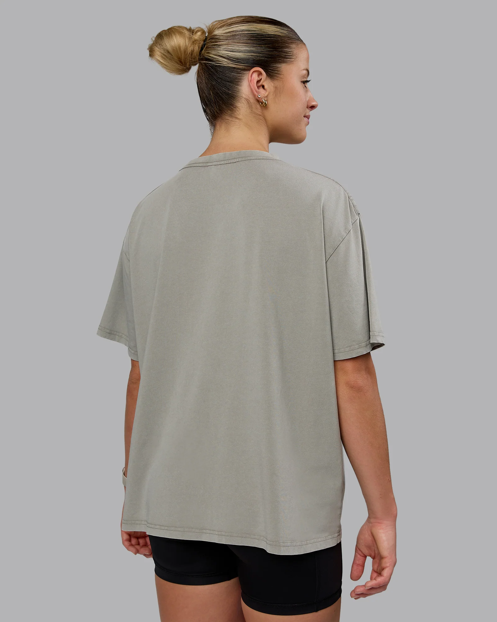 Go-To FLXCotton Oversized Tee Washed - Elephant
