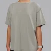 Go-To FLXCotton Oversized Tee Washed - Elephant