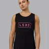15266-luna-flxcotton-longline-tank-black-ultra-pink-2.webp Luna FLXCotton Longline Tank - Black-Ultra Pink
