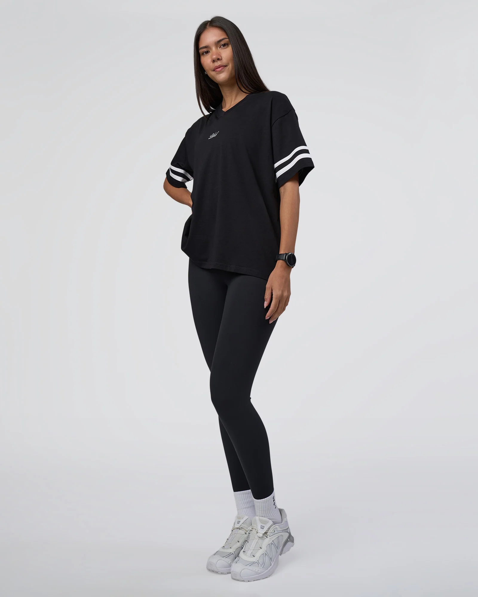 Victory FLXCotton Oversized Tee - Black-White