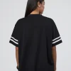 Victory FLXCotton Oversized Tee - Black-White