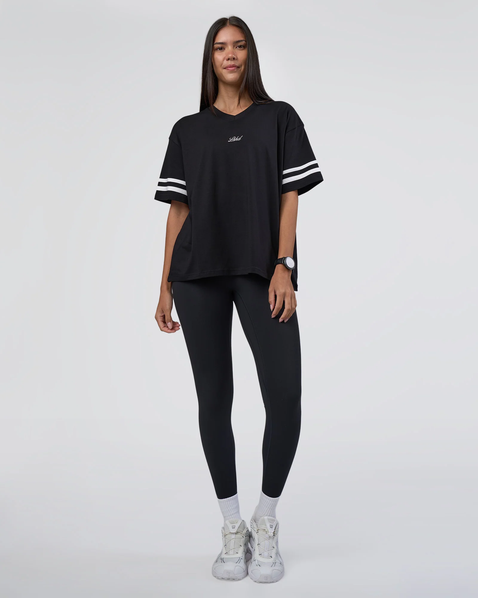 Victory FLXCotton Oversized Tee - Black-White