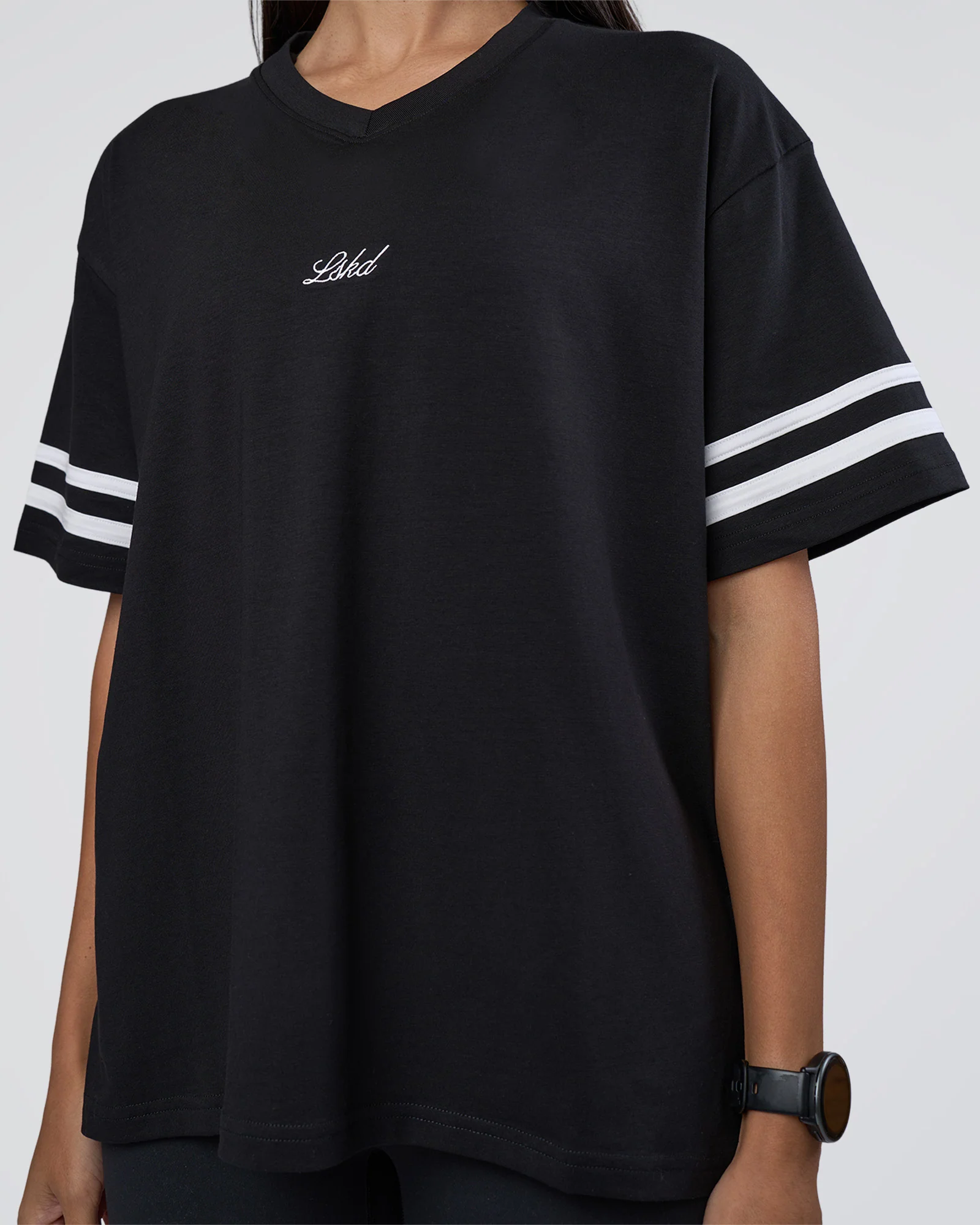 Victory FLXCotton Oversized Tee - Black-White