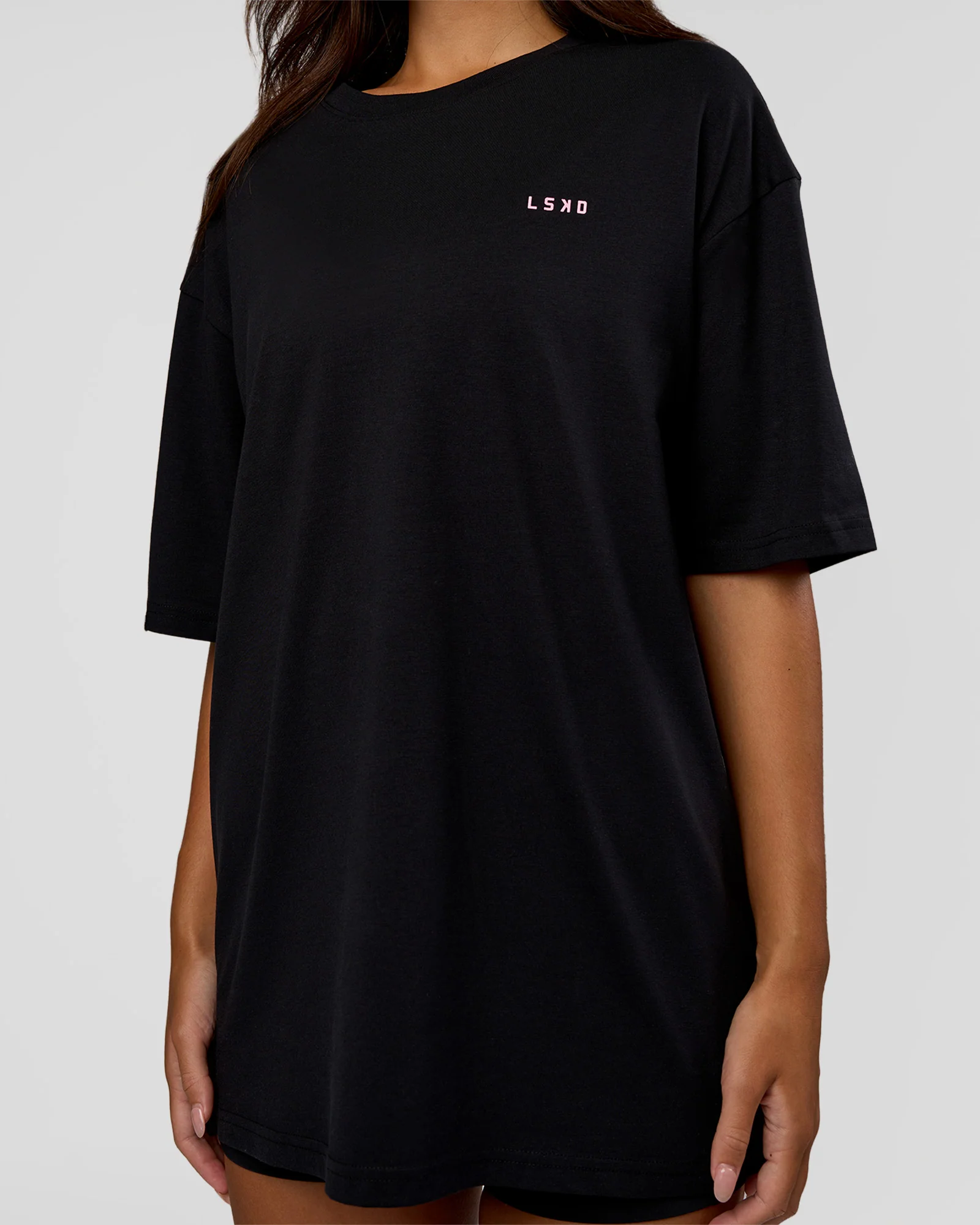 15321-unisex-strike-through-flxcotton-tee-oversize-black-candy-pink-8.webp Unisex Strike Through FLXCotton Tee Oversize - Black-Candy Pink