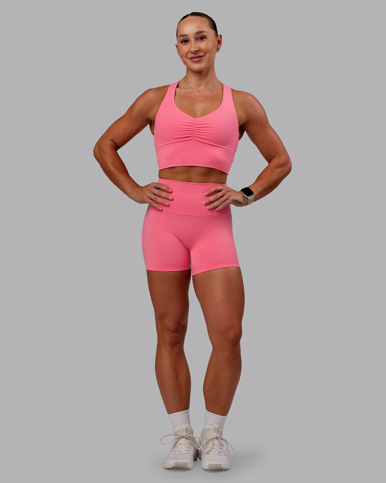 15331-evoke-longline-sports-bra-pink-lemonade-7.webp Evoke Longline Sports Bra - Pink Lemonade