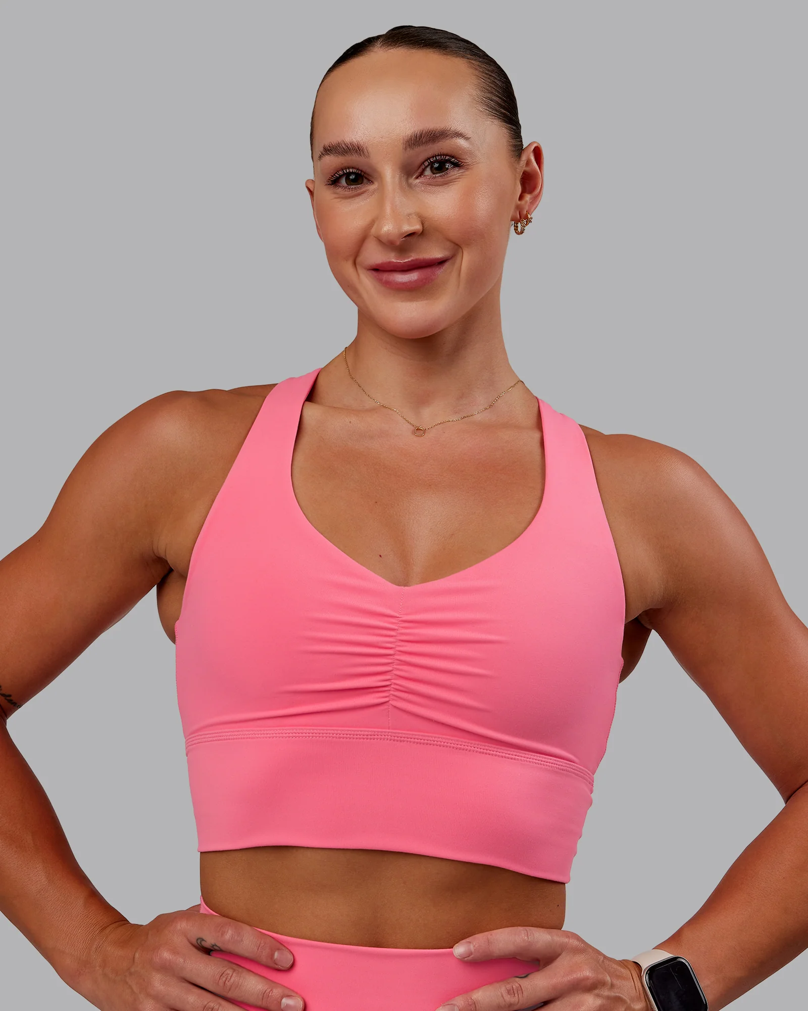 15332-pink-lemonade-2xs-pink-lemonade-2xs-variation-1.webp Evoke Longline Sports Bra - Pink Lemonade