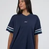 Victory FLXCotton Oversized Tee - Future Navy-Glacial Blue