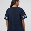 Victory FLXCotton Oversized Tee - Future Navy-Glacial Blue