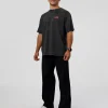Break Through FLXCotton Oversized Tee - Black-Plum Caspia