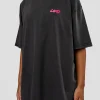 Break Through FLXCotton Oversized Tee - Black-Plum Caspia