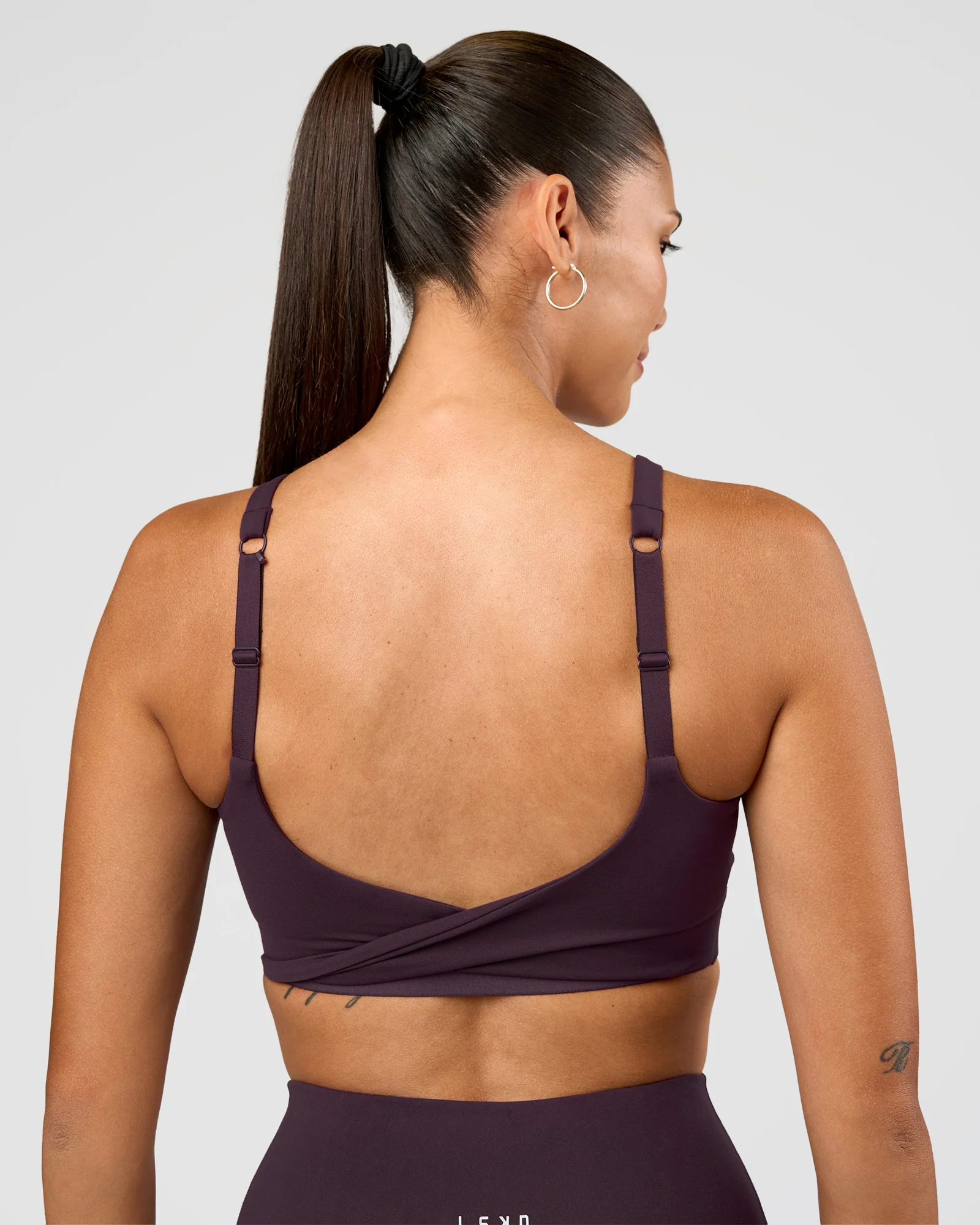 Twist Sports Bra D/DD/E - Midnight Plum