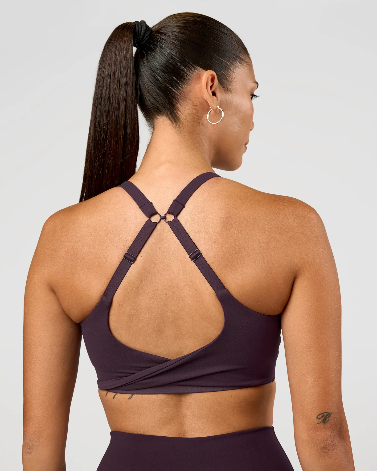 Twist Sports Bra D/DD/E - Midnight Plum