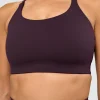 Twist Sports Bra D/DD/E - Midnight Plum