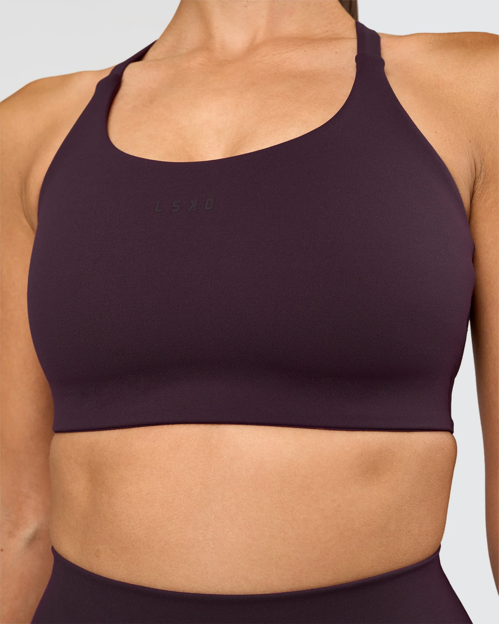 Twist Sports Bra D/DD/E - Midnight Plum