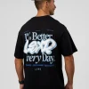 Break Through FLXCotton Oversized Tee - Black-Open Air