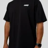 Break Through FLXCotton Oversized Tee - Black-Open Air