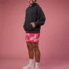 BCAM Washed Unisex Oversized Hoodie - Black Washed-Pink