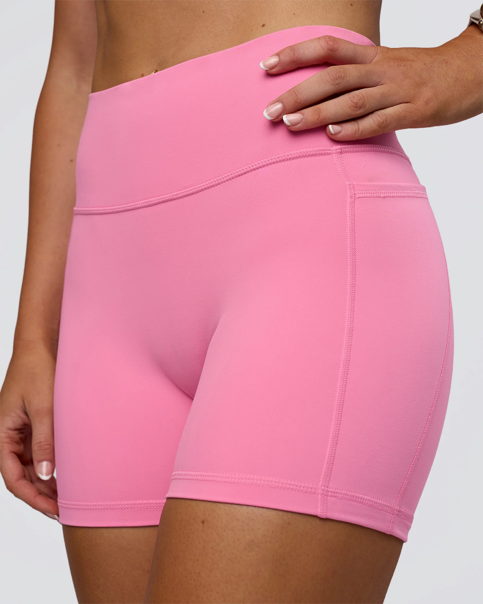 15493-fusion-ultra-high-rise-4-short-pockets-candy-pink-5.webp Fusion Ultra High-Rise 4" Short Pockets - Candy Pink