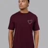 15538-love-the-process-flxcotton-oversize-tee-cherry-lacquer-shale-beige-3.webp Love The Process FLXCotton Oversize Tee - Cherry Lacquer-Shale Beige
