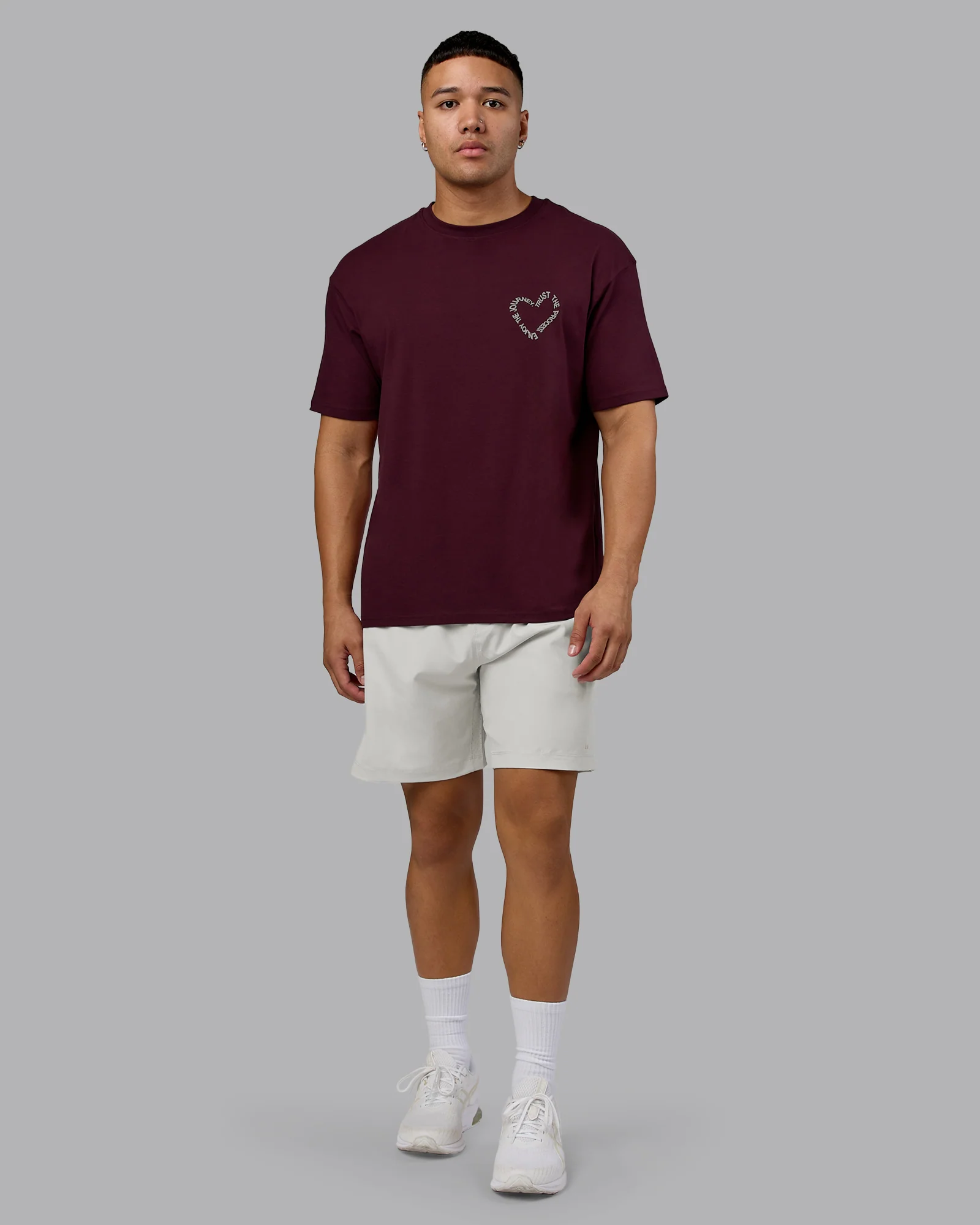 15538-love-the-process-flxcotton-oversize-tee-cherry-lacquer-shale-beige-5.webp Love The Process FLXCotton Oversize Tee - Cherry Lacquer-Shale Beige