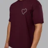 15538-love-the-process-flxcotton-oversize-tee-cherry-lacquer-shale-beige-9.webp Love The Process FLXCotton Oversize Tee - Cherry Lacquer-Shale Beige