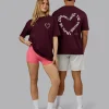 15539-cherry-lacquer-shale-beige-2xs-cherry-lacquer-shale-beige-2xs-variation-1.webp Love The Process FLXCotton Oversize Tee - Cherry Lacquer-Shale Beige