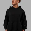 15556-love-the-run-hoodie-oversize-black-white-4.webp Love The Run Hoodie Oversize - Black-White