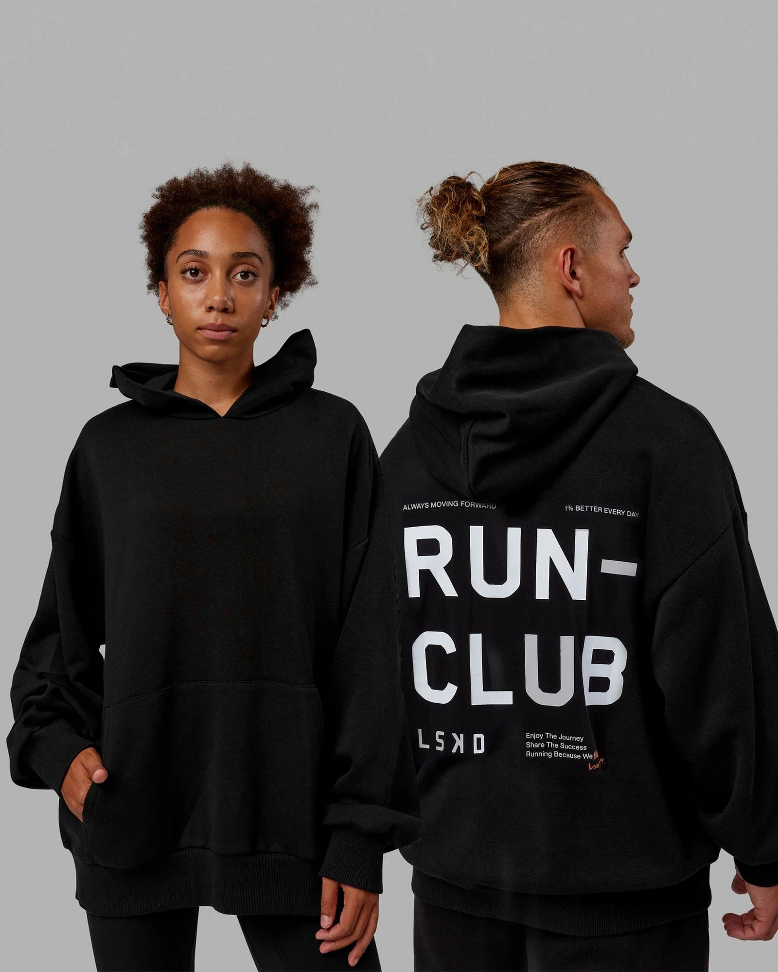 15557-black-white-2xs-black-white-2xs-variation-1.webp Love The Run Hoodie Oversize - Black-White