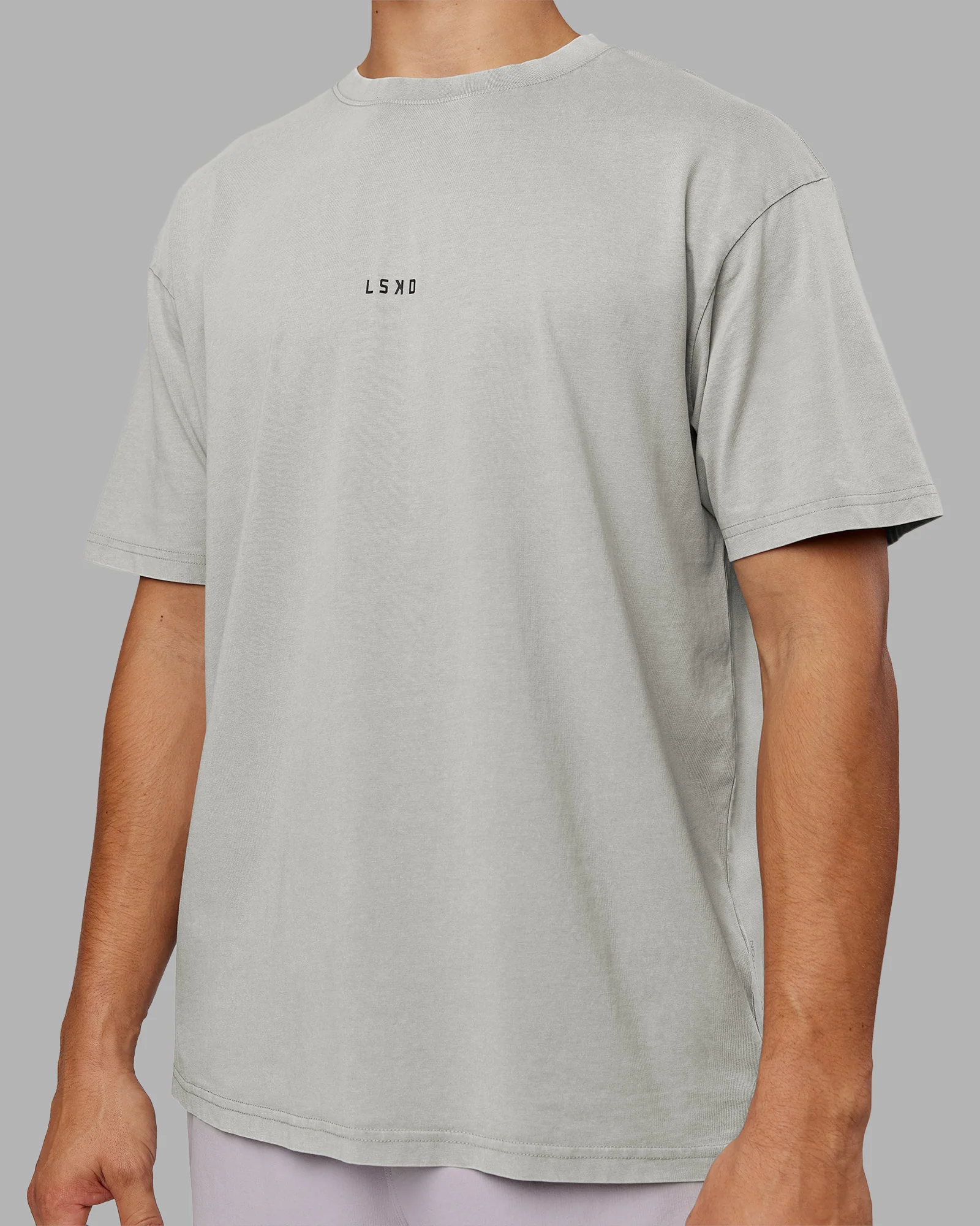 Be Yourself FLXCotton Tee Oversize - Circular Grey Washed-Violet
