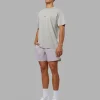 Be Yourself FLXCotton Tee Oversize - Circular Grey Washed-Violet