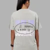 Be Yourself FLXCotton Tee Oversize - Circular Grey Washed-Violet
