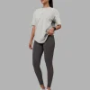 Be Yourself FLXCotton Tee Oversize - Circular Grey Washed-Violet