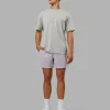 Be Yourself FLXCotton Tee Oversize - Circular Grey Washed-Violet