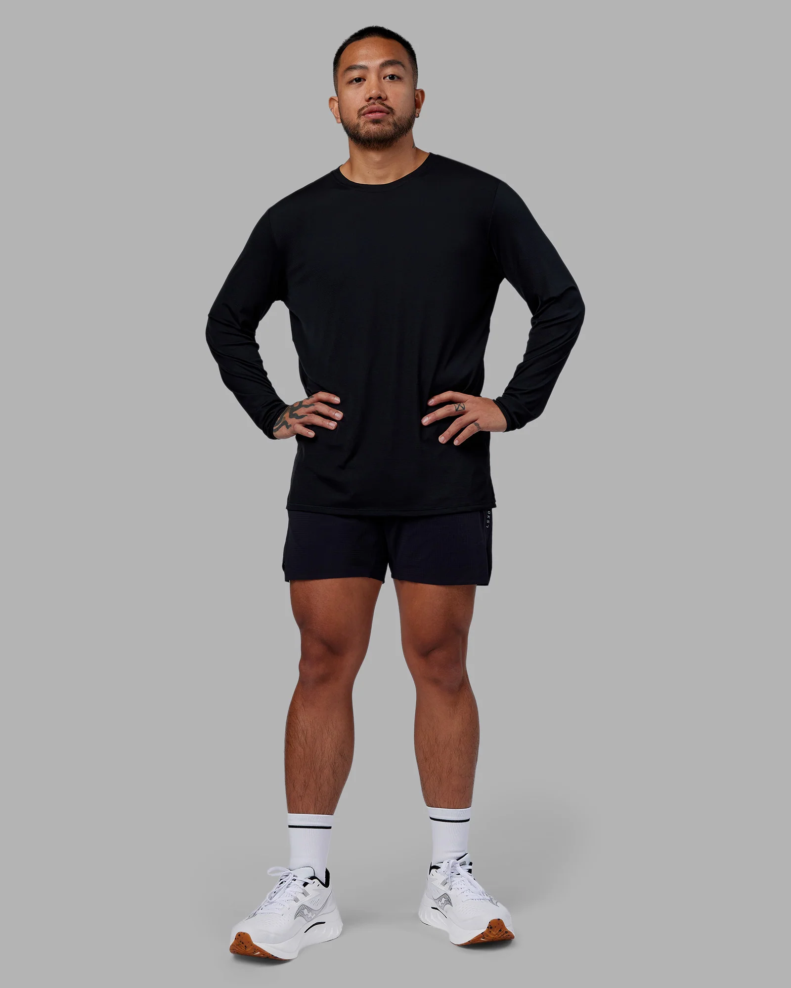 Pace Running Long Sleeve Top - Black