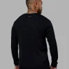 Pace Running Long Sleeve Top - Black
