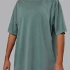 Washed Lifting Club Heavyweight Oversize Tee - Storm-Black