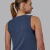 Vital Cropped Training Tank - Midnight Blue