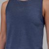 Vital Cropped Training Tank - Midnight Blue