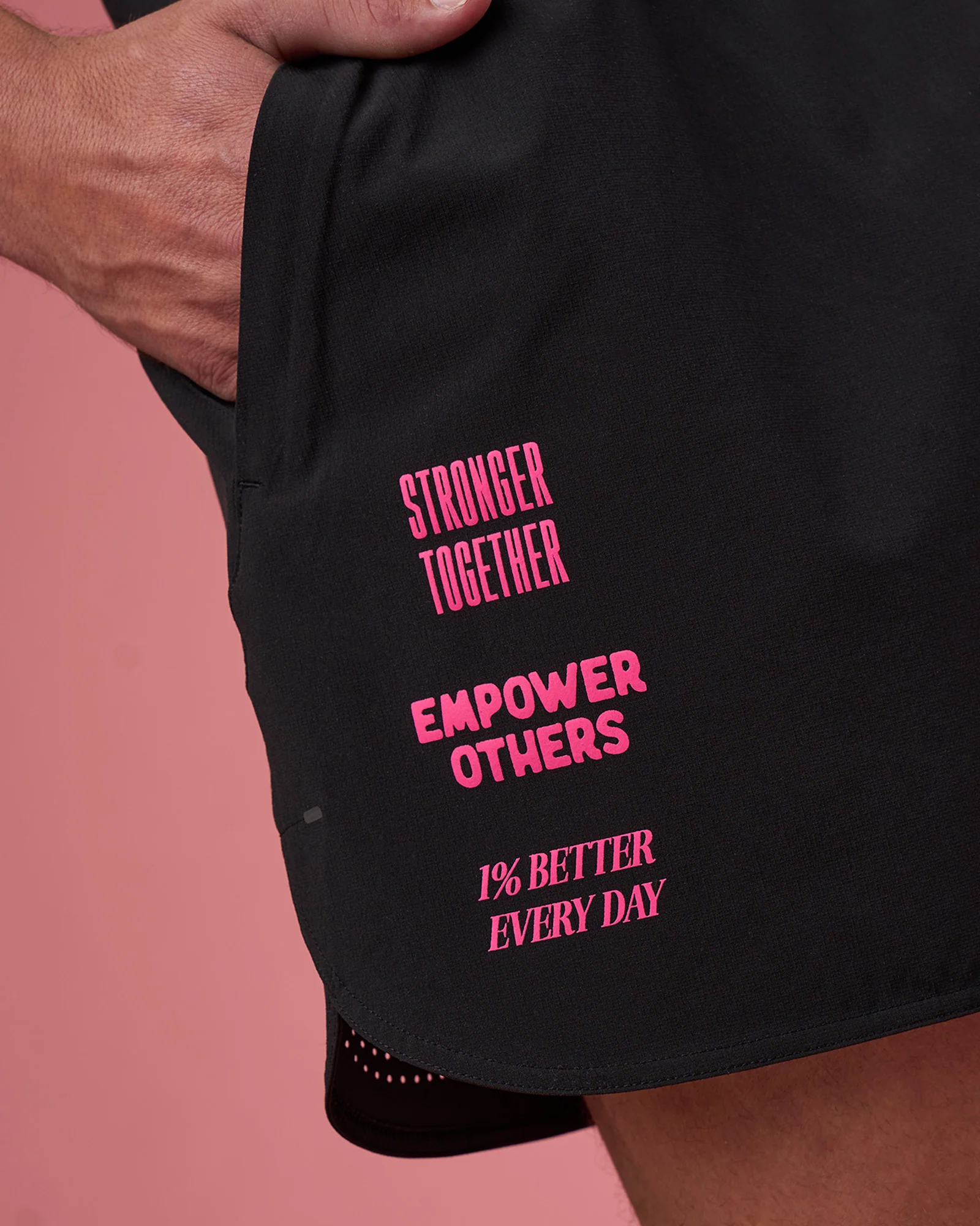 Lift 6" Short - Black-Ultra Pink