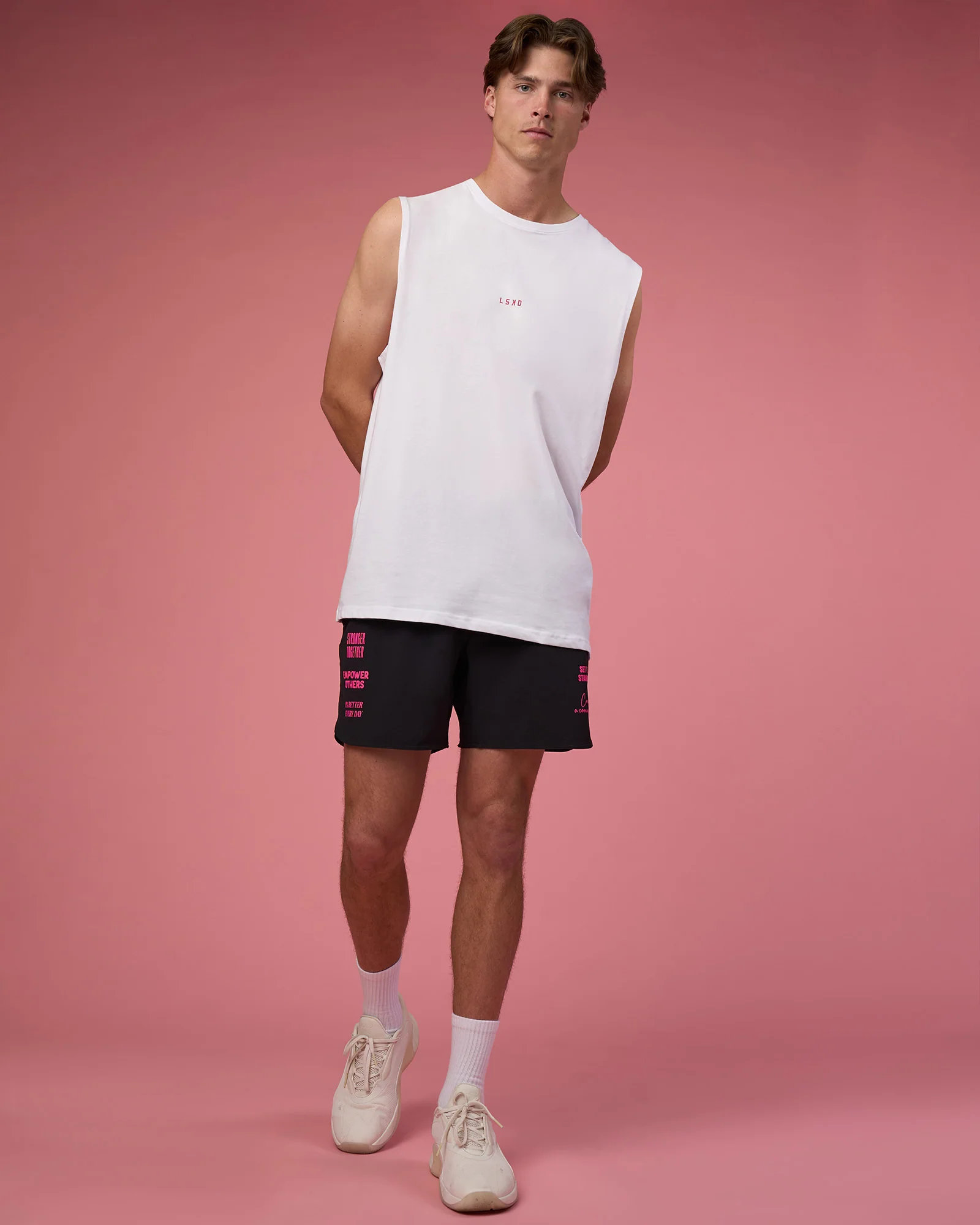 Lift 6" Short - Black-Ultra Pink