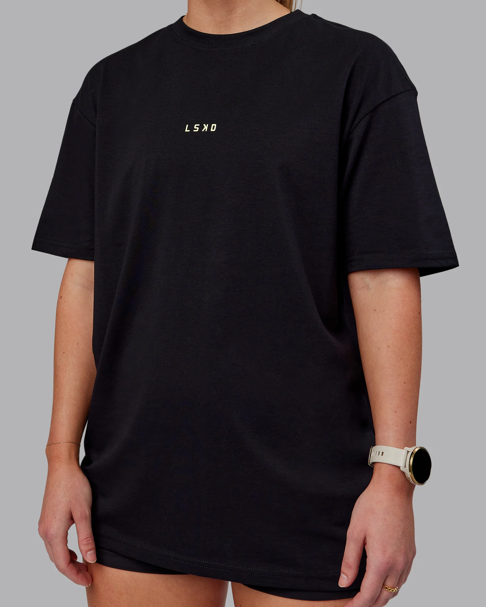 15789-leg-it-flxcotton-oversized-tee-black-volt-11.webp Leg It FLXCotton Oversized Tee - Black-Volt