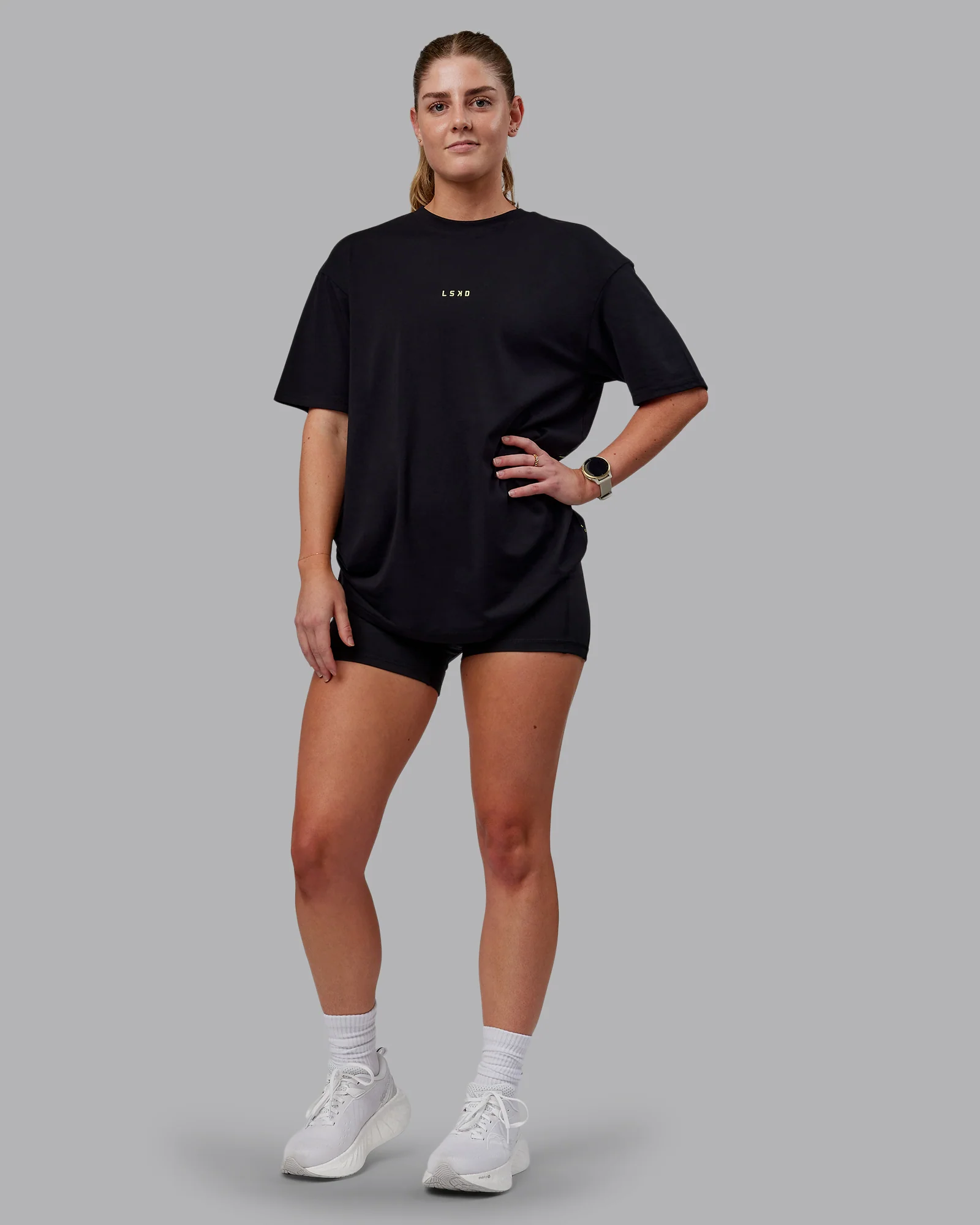 15789-leg-it-flxcotton-oversized-tee-black-volt-13.webp Leg It FLXCotton Oversized Tee - Black-Volt
