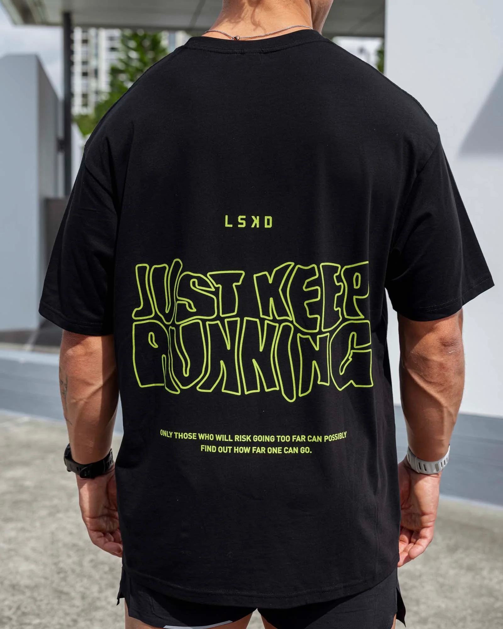 15789-leg-it-flxcotton-oversized-tee-black-volt-4.webp Leg It FLXCotton Oversized Tee - Black-Volt