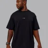 15789-leg-it-flxcotton-oversized-tee-black-volt-5.webp Leg It FLXCotton Oversized Tee - Black-Volt