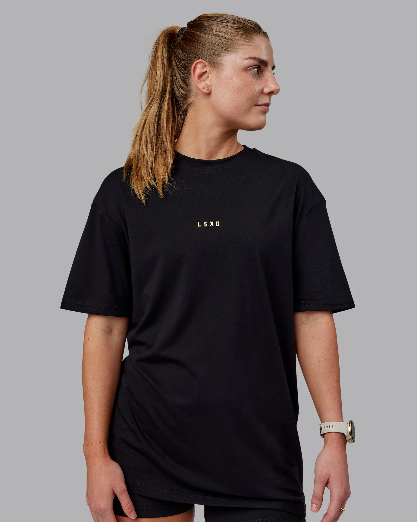 15789-leg-it-flxcotton-oversized-tee-black-volt-6.webp Leg It FLXCotton Oversized Tee - Black-Volt