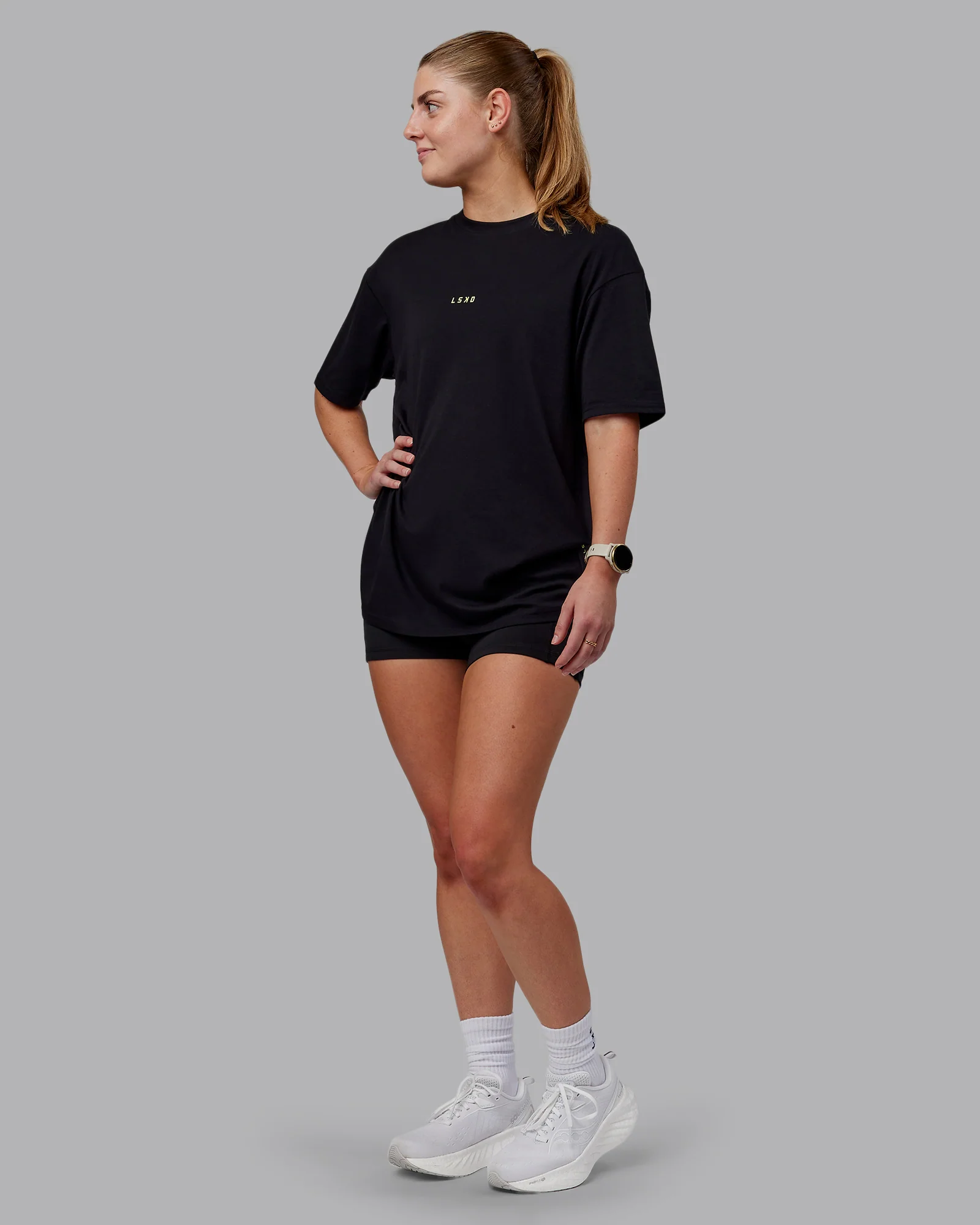 15789-leg-it-flxcotton-oversized-tee-black-volt-8.webp Leg It FLXCotton Oversized Tee - Black-Volt
