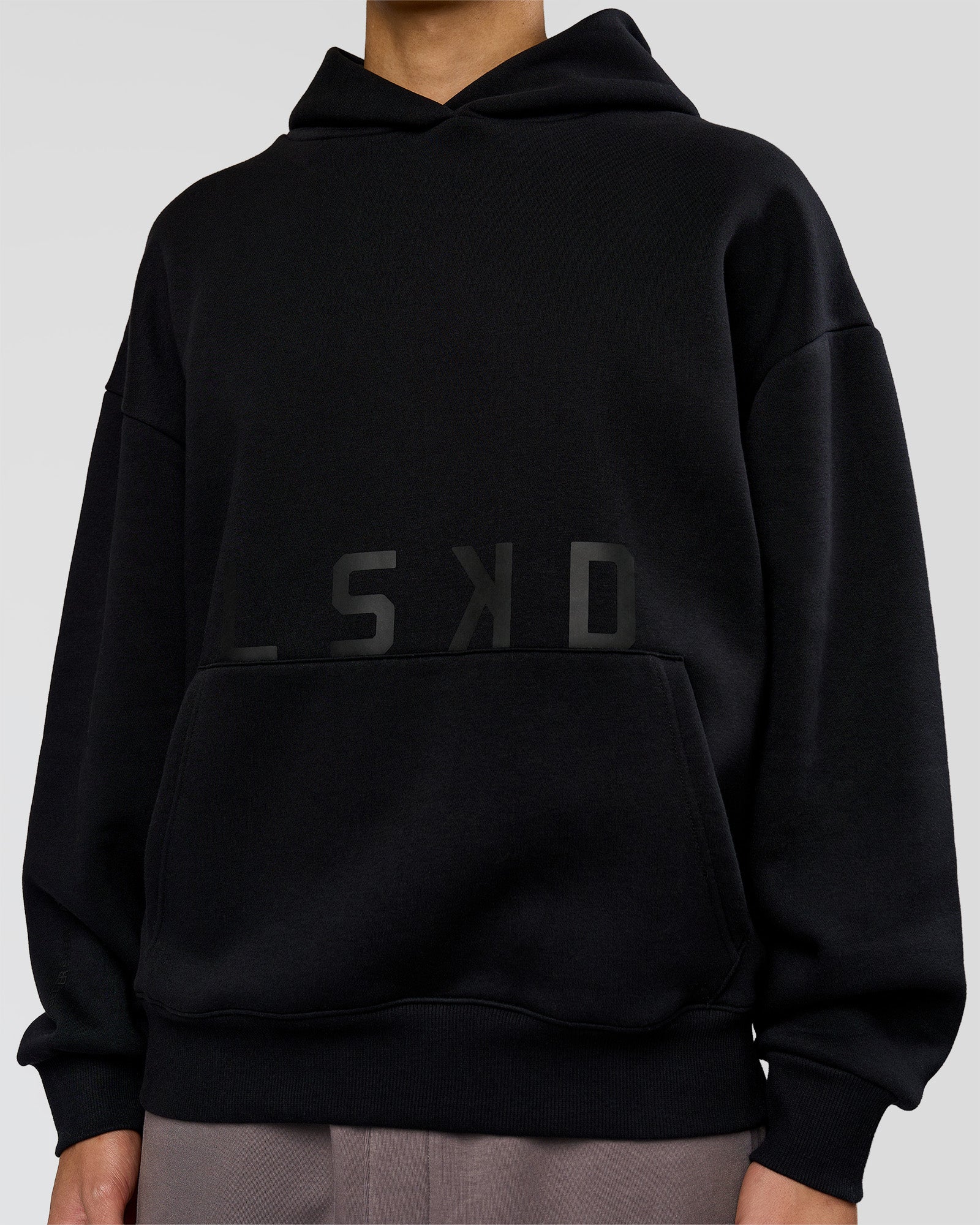 Shadow Mode Oversized Hoodie - Black