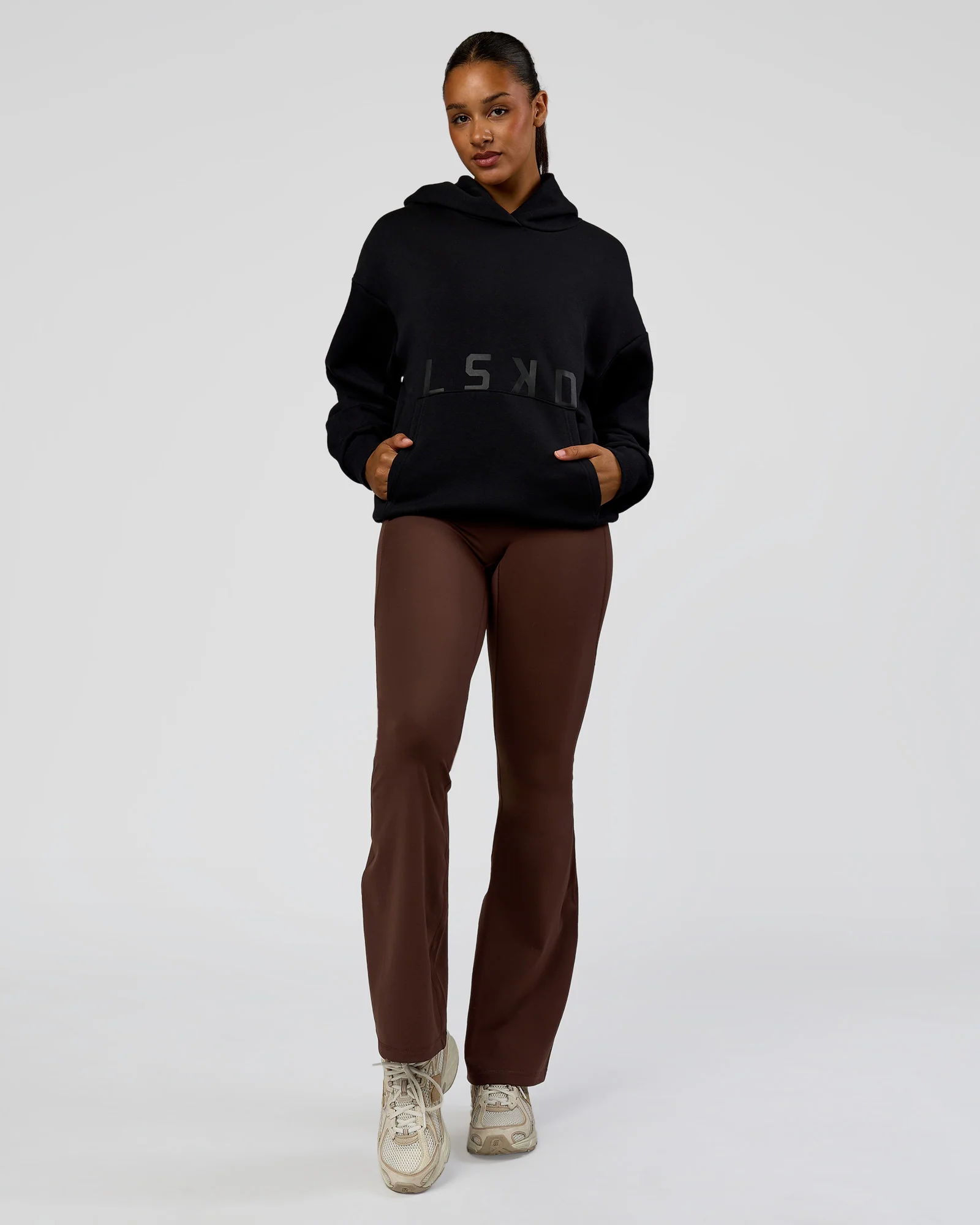 Shadow Mode Oversized Hoodie - Black