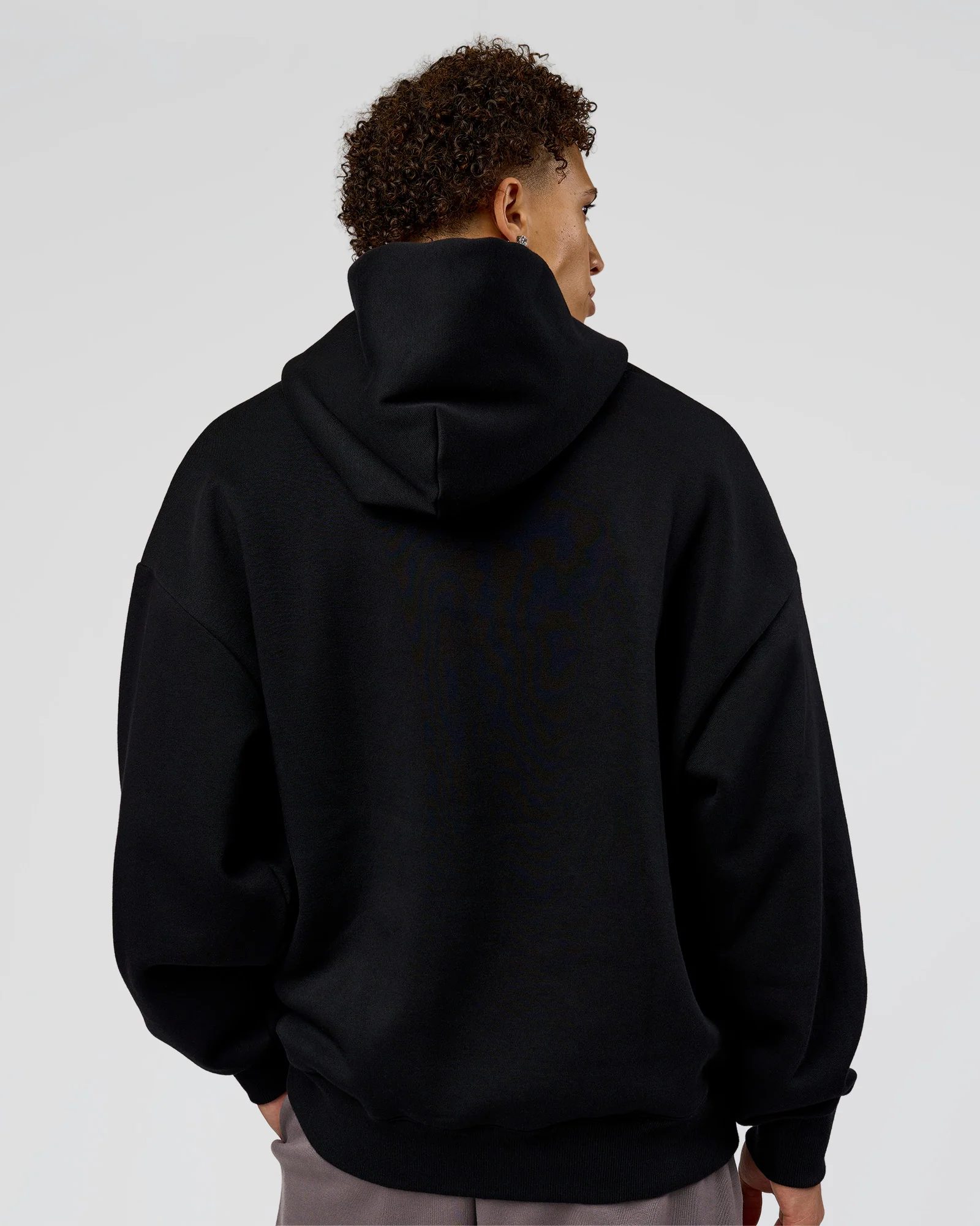 Shadow Mode Oversized Hoodie - Black
