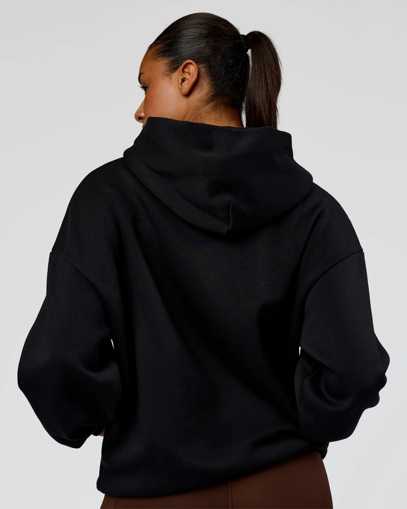 Shadow Mode Oversized Hoodie - Black